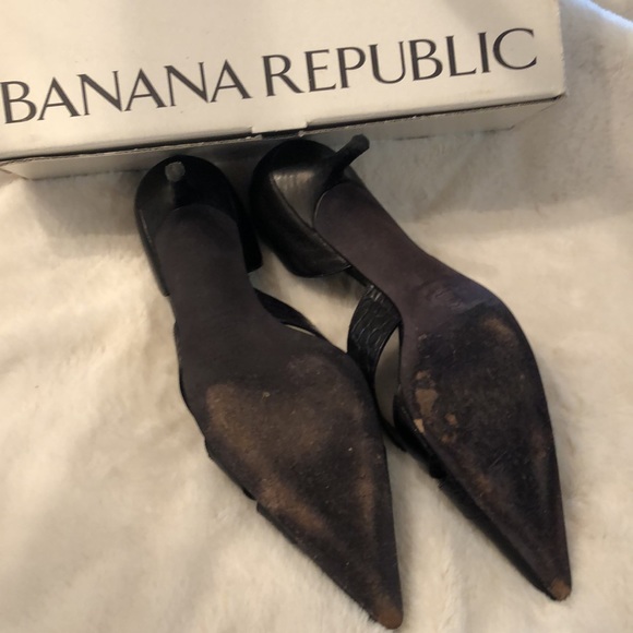 BANANA REPUBLIC BLACK LEATHER PUMPS 👠 - Picture 11 of 13
